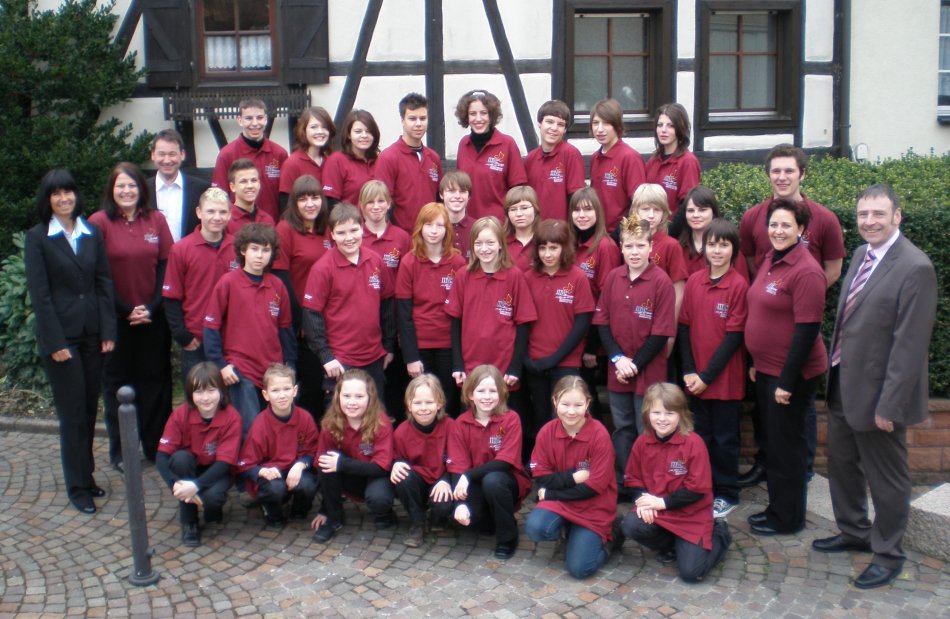 Unsere MVE-Jugend mit den neuen Poloshirts, gestiftet von der Raiffeisenbank Ersingen