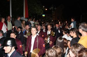 Ersinger Musikkapelle beim Zapfenstreich 2009