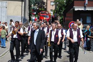 Ersinger Musikkapelle beim Jubiläums-Festumzug der FFW 2009