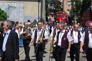 Ersinger Musikkapelle beim Jubiläums-Festumzug der FFW 2009