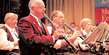 Klarinetten standen beim Konzert im harmonischen Einklang mit den anderen Instrumenten